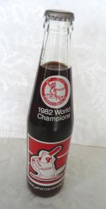 Cardinals World Series Coca-Cola Bottle from 1982