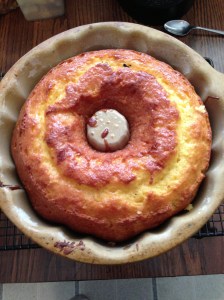 The finished Rum Pound Cake
